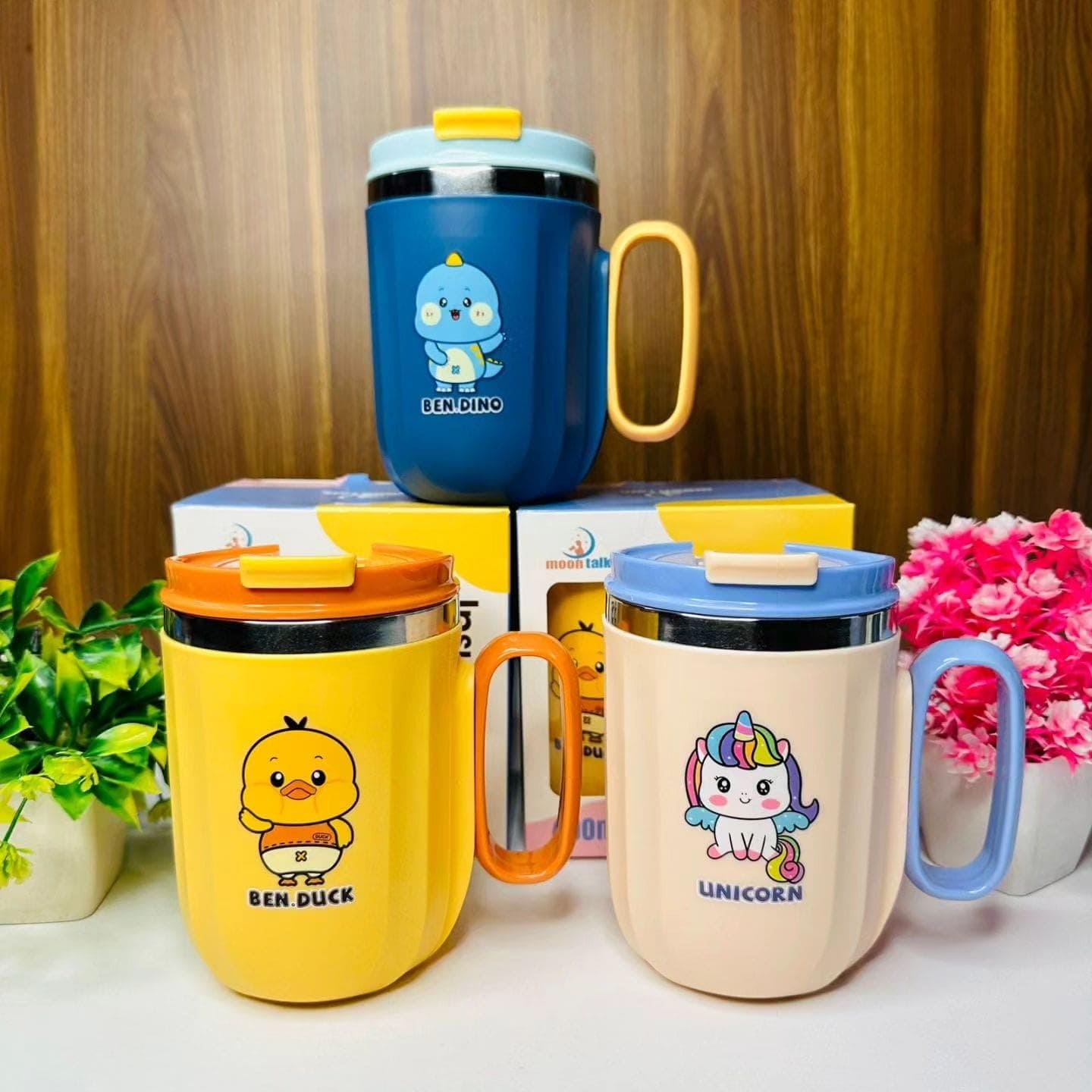 Kids Cartoon Insulated Mug, Stainless Steel Mug with Lid for Kids, Milk Drinking Mug for Kids, Insulated Vacuum Coffee Cup Kids Cartoon Insulated Mug, Stainless Steel Mug with Lid for Kids, Milk Drinking Mug for Kids, Insulated Vacuum Coffee Cup
